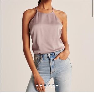 Abercrombie & Fitch nude Satin bodysuit